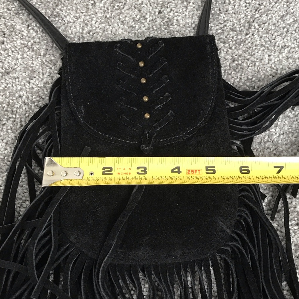 Lucky Brand Black Fringe Crossbody Bag - Picture 5 of 5